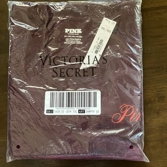 🔥VS Pink NEW RELEASE campus tee sz XXL NWT - Picture 4 of 6